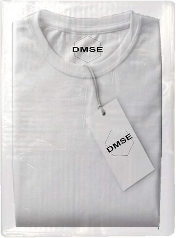 تي شيرت DMSE بقفل رفرف من البلاستيك الشفاف 1.5 مل من أكياس الملابس والبضائع والسراويل مقاس 9 × 12 بوصة/ 12 × 15 بوصة للشحن، سهل التعبئة والإغلاق، تتوفر مقاسات وكميات متعددة (200QTY - 9X12) in Saudi Arabia