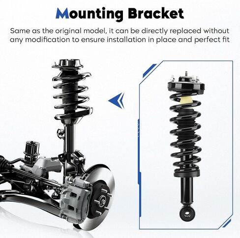 Front Complete Shock Absorber Fit for Ford F150 2005-2008, for Lincoln Mark LT 2006-2008, Struts Assembly w/Coil Spring, Replace for 171362 in Saudi Arabia