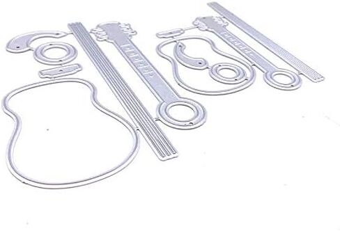 قوالب قطع معدنية للجيتار استنسل لبطاقات ورقية يمكنك صنعها بنفسك لسكرابوكينغ والنقش الزخرفي in Kuwait