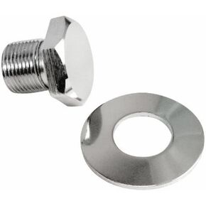Crank Pulley Bolt & Washer, Chrome Plated, Compatible with Dune Buggy