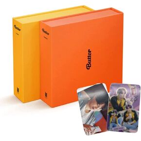 BTS Butter Album Cream+Peaches ver. Set +Bangtan Boys Extra Photocards Set (CD+Photobook+Photocards+Sticker) + Gift Extra Photocards