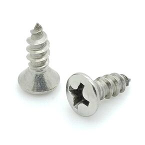 100 Qty #8 x 1/2" Oval Head 304 Stainless Phillips Head Wood Screws (BCP624)