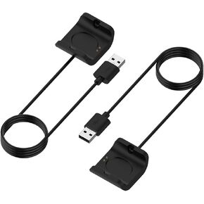 FitTurn Compatible with Amazfit Bip S Charger, Portable Replacement USB Charger Power Cable Charging Stand Adapter Station Cradle Dock Wire Cord Dock Clip for Amazfit Bip s Watch- Black