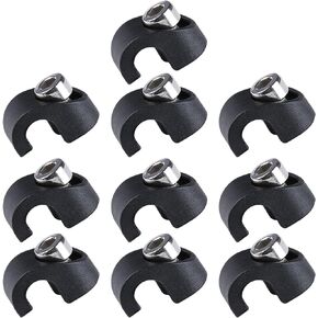 10 Pcs Bicycles Fork Brake Cable Housing Clamps Front Fork Cable Fixed Buckles Bike Cable Hose Clamp Cycling Parts Plastic