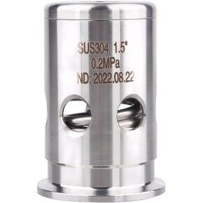 DERNORD Sanitary Tank Pressure Relief Valve Vacuum Valve Stainless Steel 304 Tri Clamp 1.5 Inch