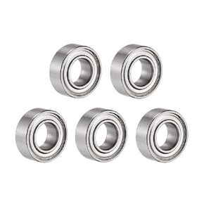 uxcell S687ZZ Stainless Steel Ball Bearing 7x14x5mm Double Shielded Bearings 5pcs