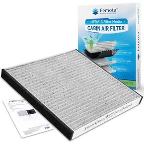 MERV 13 Cabin Air Filter with Activated Carbon, CF10132 (CP132) for Toyota Avalon, Sienna, Camry, Solara; Lexus ES330, GX470, RX350, RX400h.