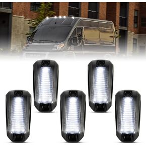 LED Cab Roof Marker Lights Top Clearance Light Assemblies Compatible with Dodge RAM ProMaster 1500/2500/3500 2014-2020 Top Roof Running Lamps
