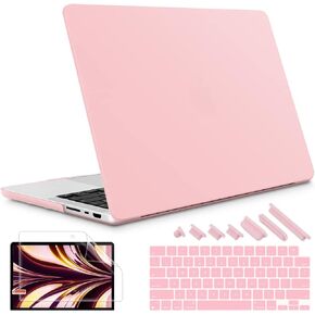 May Chen Case for M4 MacBook Pro 14 inch Case 2021-2024 Release A3112 A3401 A3185, M3 A2918 M2 A2779 M1 A2442 Pro Max Chip, Plastic Hard Shell Case with Keyboard Cover, Pink Glitter Sparkle