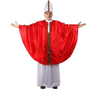 Adult Men's Pope Costume Is The Preferred Choice For Role-Playing At Halloween Parties