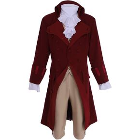 1791's lady Hamilton Cosplay Aaron Burr Costume Civil War Drama colonial Men Suit