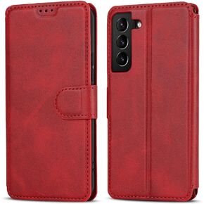 QLTYPRI Case for Samsung Galaxy A35 5G, Premium PU Leather Simple Wallet Case [Card Slots] [Kickstand] [Magnetic Closure] Shockproof Flip Cover for Samsung Galaxy A35 5G - Black