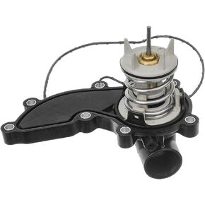 A-Premium Engine Coolant Thermostat Housing Assembly with Gasket Compatible with Audi Q5 Q7 A4 A5 A6 A7 A8 Quattro S4 SQ5 Volkswagen Touareg 3.0L