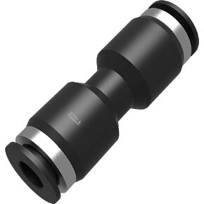 1/2" Push-to-connect Fittings Plastic Straight Tube Connector Union Quick Connect Fittings Pneumatic Air Fittings Air Tube Fitting (5 Pack)