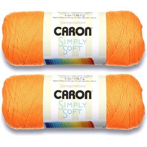 Simply Soft Solids Yarn-Neon Orange