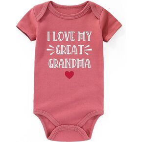 I Love My Great Grandma Baby Clothes boy girl Loves Me To be Great Grandma Gifts Baby Bodysuits Baby Romper