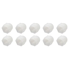 Acorn Cap Nuts(M6x1mm) 10Pcs, Nylon Acorn Dome Cap Head Hex Nut - for Industrial Mechanical Equipment, White