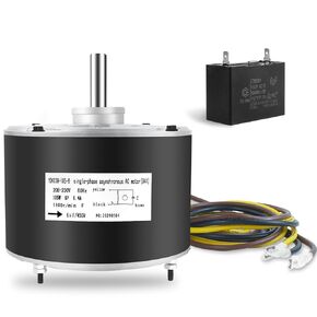 5KCP39EGS070S Condenser Fan Motor, Replace GE Genteq G3905 Carrier Bryant Payne Dayton HC39GE237A, 5KCP39EGY823S, HC39GE237, HC39GE236, HC39GE234A, 6DLL0, 1/4hp, 1100 RPM, 208-230V