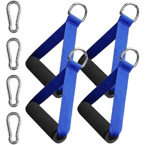 Premium Exercise Pull Handle,Resistance Bands Handles with Solid Locks,Soft Foam Wrapped Heavy Duty Handles with Strong Nylon Belt Grips Fitness Strap for Yoga Exercise Resistance Training