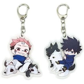 Inc. - Set of 2 Jujutsu Kaisen Acrylic Keychain Megumi Fushiguro, Sukuna Ryoumen