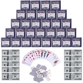 50Sets Fun Mini Playing Cards Miniature Poker Game Cute Party Travel Dollhouse 1:6 Home Decoration Toys Simulated Small for Kids Adults Novelty Gift Micro Card Dolls Supplies Tiny Model