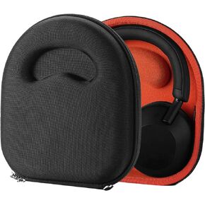 Geekria Shield Headphones Case Compatible with Sony WH-1000XM5, WH-1000XM4, MDR-XB950BT, WH-XB920N, WH-CH720N Case, Replacement Hard Shell Travel Carrying Bag with Cable Storage (Black)