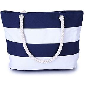 Canvas Tote Bag For Women, Burlap Rope Strap Striped Patchwork Large Tote Bag Canvas Straw Beach Bag
