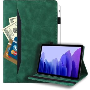 Case for Samsung Galaxy Tab S6 Lite 10.4 inch 2022/2020, PU Leather Stand Folio Cover with Pen Holder, Shockproof Protective Smart Cover Case for SM-P613/P619/P610/P615, Black