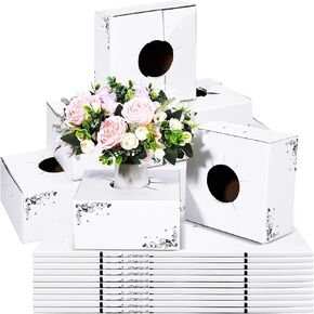 10 Pcs Cardboard Delivery Boxes 8'' x 8'' x 4'' Flower Delivery Box Vase Boxes Cardboard for Delivery Bouquet Boxes for Arrangements Florist Delivery Boxes for Flowers Arrangement Box in Saudi Arabia