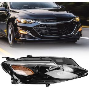 Headlights Assembly Compatible with 2019 2020 2021 2022 Chevy Malibu Head Lights Replacement Halogen Model Projector Headlamp Left Driver Side OME 84680167 84650573