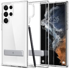 Spigen Ultra Hybrid S Designed for Galaxy S22 Ultra Case (2022) - Crystal Clear