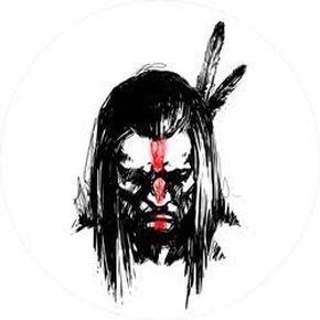 Native American Warrior - Pack of 4 - StickerVinyl Waterproof Sticker Decal Car Laptop Wall Window Bumper Sticker