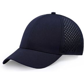 Men's Oversize XXL Baseball Cap Adjustable Performance Snapback Hat Laser Perforated Cap Plus Size for Big Head