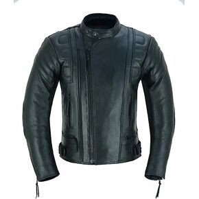 INTAN Motorcycle Leather Jacket With High Protection Ce Armoured Safety Leather Jacket For Men CJ-008