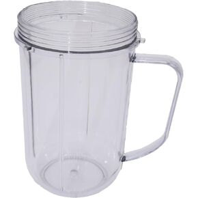 Blendin Replacement 16 Ounce Party Mug Jar Cup, Compatible with Magic Bullet MB-1001, MB-1001B, MBR-1101, MBR-1701, MBR-1702, MBR-0301 Blenders, Replacement Part Cup