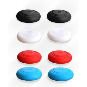 4 Colors Silicone Thumb Stick Caps Grip Gamepad Analog Joystick for Nintendo Switch NS Lite Controller (8 Pieces)