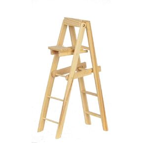Dollhouse Miniature Shed DIY Decoraters Accessory Set of Step Ladders Large