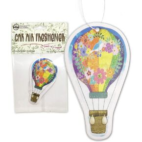 Hot Air Balloon Novelty Air Freshener for Car - Sandalwood Scented Automotive Accessory New Mexico Souvenir Gift (Pack of 4)