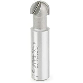Amana Tool - 45912 Carbide Tipped Core Box 1/4 Radius x 1/2 Dia x 3/8 x 1/2" Shank