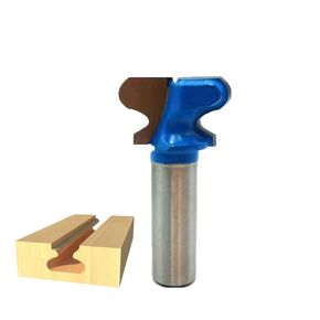 End Milling Cutter Bit, 1/2" Shank Finger Pull Drawer Pull Stool Molding Cutter 7/8" Cutting Dia, Random Blue or Silver
