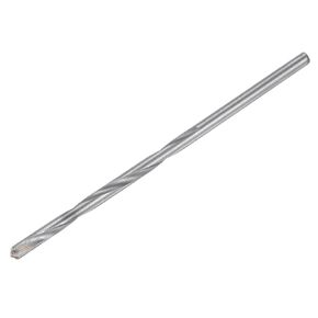 uxcell 7mm Cutting Dia Cemented Carbide Twist Extra Long Drill Bit with Round Straight Shank for Hardened Steel Stainless Steel, 130mm Length
