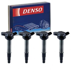 4 pc DENSO Direct Ignition Coils compatible with Toyota Prius 1.8L L4 2010-2015