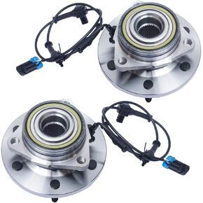 515093 x2 (6 Lug W/ABS) Front Wheel Hub and Bearing Assembly Compatible With 2006 2007 2008 Hummer H3