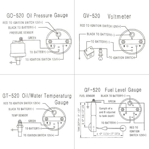 52mm 3 in 1 Car Auto Gauge Kit (Voltmeter+Water Temp Gauge+Oil Press Gauge), Triple Auto Dashboard Gauge Set with Black Console for 12V Cars in Saudi Arabia