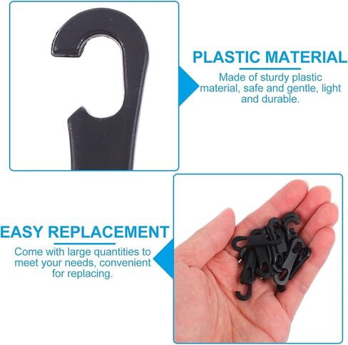 خطافات وسادة مقعد السيارة من BESPORTBLE، 200 قطعة خطاطيف غطاء السيارة وخطاطيف وسادة السيارة وخطاطيف تثبيت وسادة السيارة وإكسسوارات السيارة وخطاطيف المقعد الخلفي in Kuwait