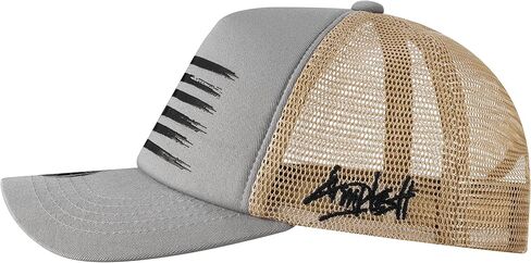 قبعة سائق شاحنة العلم الأمريكي منقوشة ثلاثية الأبعاد ممتازة، قبعة بيسبول شبكية، قبعة Snapback في الهواء الطلق للرجال والنساء in Saudi Arabia