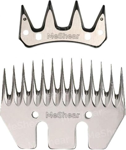 شفرة مقص الأغنام الكهربائية - آلة قص الماشية الاحترافية في المزرعة - مجموعة أدوات العناية بقص شعر الحيوانات (مجموعة شفرات قص الأغنام من الشفرات العلوية والسفلية) in Kuwait