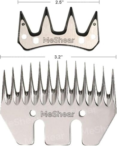 شفرة مقص الأغنام الكهربائية - آلة قص الماشية الاحترافية في المزرعة - مجموعة أدوات العناية بقص شعر الحيوانات (مجموعة شفرات قص الأغنام من الشفرات العلوية والسفلية) in Kuwait