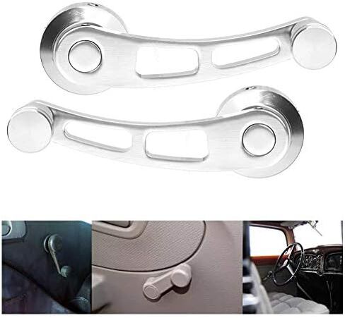 KIMISS Window Crank Handle Winder,2pcs Alloy Window Handle Riser Winder Crank Fit for Classic Car(Black) in Saudi Arabia