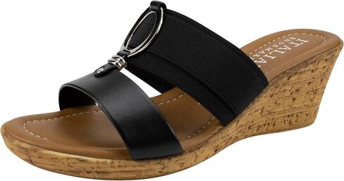 صندل نسائي من ITALIAN Shoemakers من Malou مصنوع من الفلين الصناعي in Kuwait